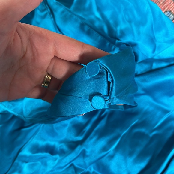 NWT The Sei for FWRD Cross Wrap Halter Dress in Aqua size 4 - Picture 7 of 9